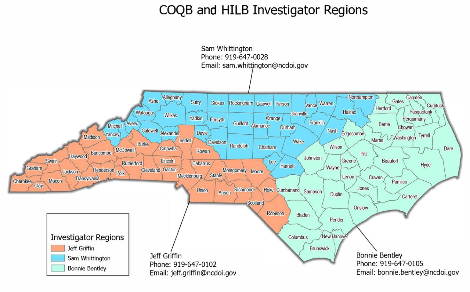 Investigator Region Map